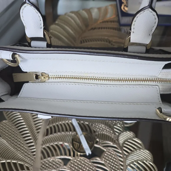 Michael Kors Black and White Satchel - Picture 3 of 10